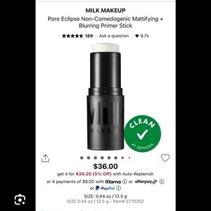 Milk Makeup~ Pore Eclipse Matte Blur Stick